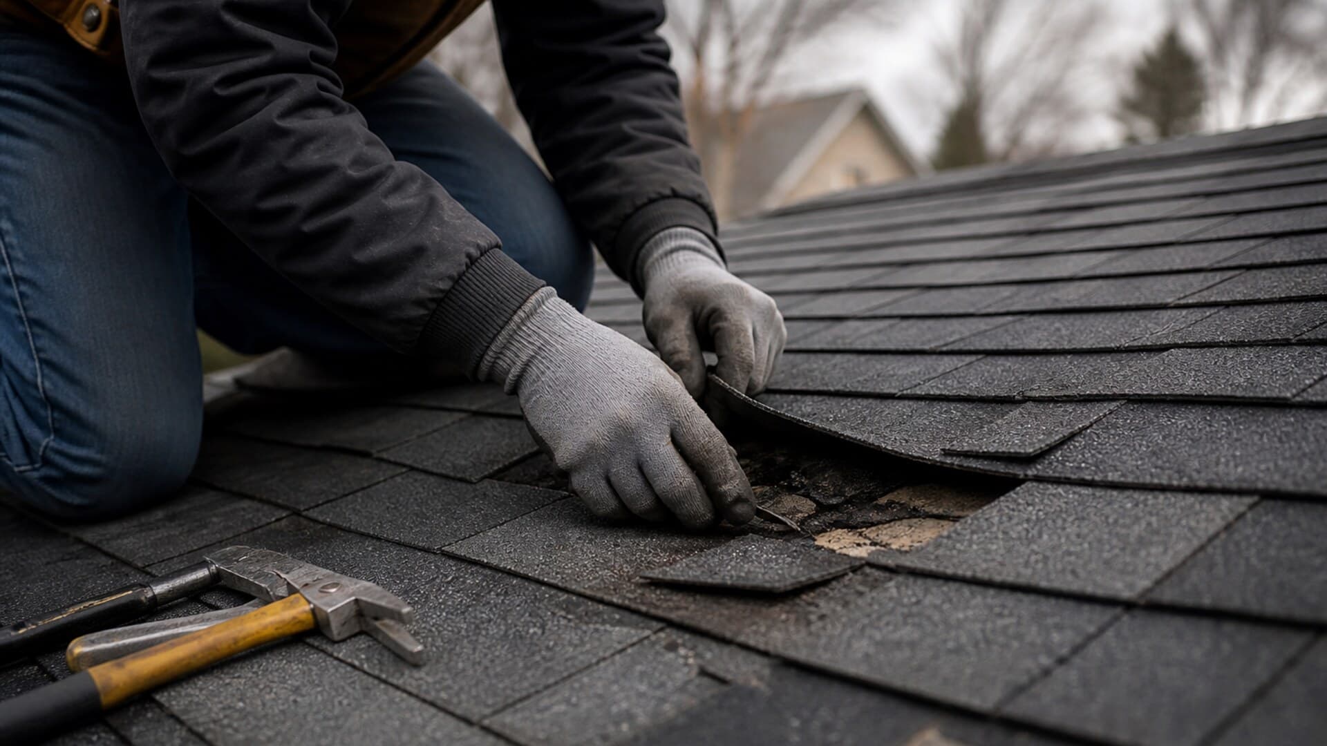 Roof repair and maintenance work by Wright Roofing
